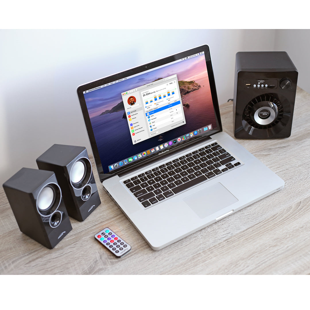 Sistem audio Bluetooth 2.1 Audiocore, radio FM, jack TF, AUX, alimentare USB, AC910