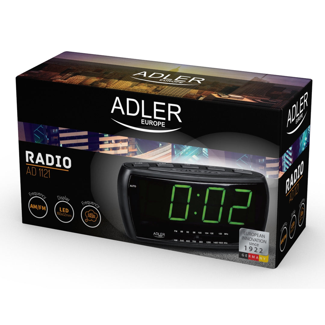 Radio ceas de alarmă fm/am, afișaj LED cu posibilități de iluminare și atenuare