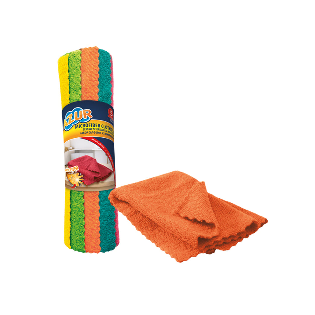 York 2619 SET DE BUTOANE MICROFIBRE 5 PIESE AZUR 30 x 30 cm