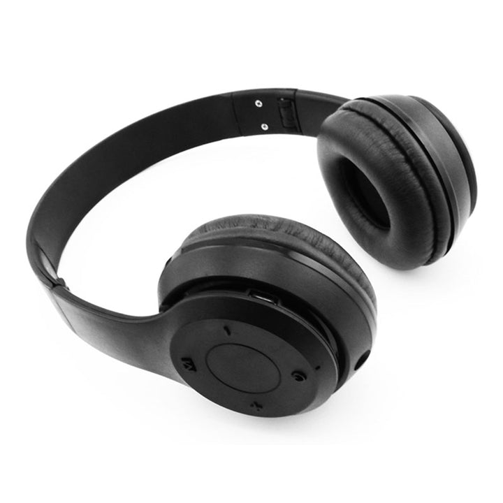 Media-Tech MT3591 Căști stereo wireless Bluetooth cu microfon, radio FM, cititor de carduri MicroSD.