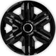 NRM FAST negru negru 15" set de 4 capace de butuci universale NRM FAST 15" set de 4 bucăți