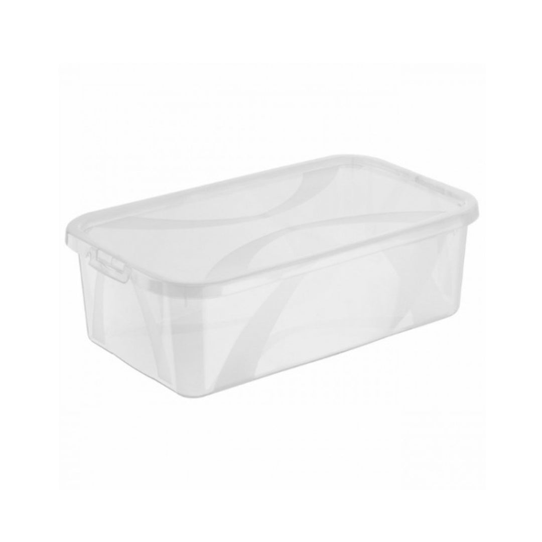 Rotho Recipient pentru încălțăminte pentru femei Rotho Arco cu capac transparent 5L