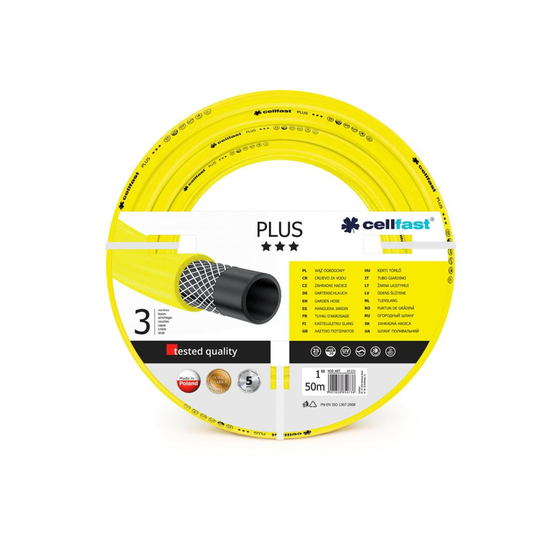 Furtun de grădină Cellfast Plus 1" 50m fără plumb, cadmiu și bariu