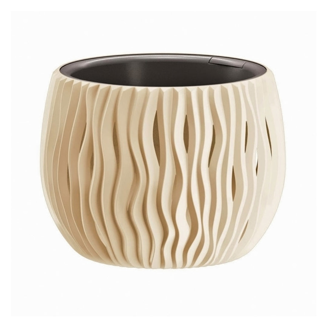 Ghiveci cu inserție Prosperplast Sandy Bowl DSK180 CY728 crem