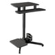 Birou cu inaltime reglabila Maclean MC-848, pentru lucru in picioare si asezat, 109cm, negru
