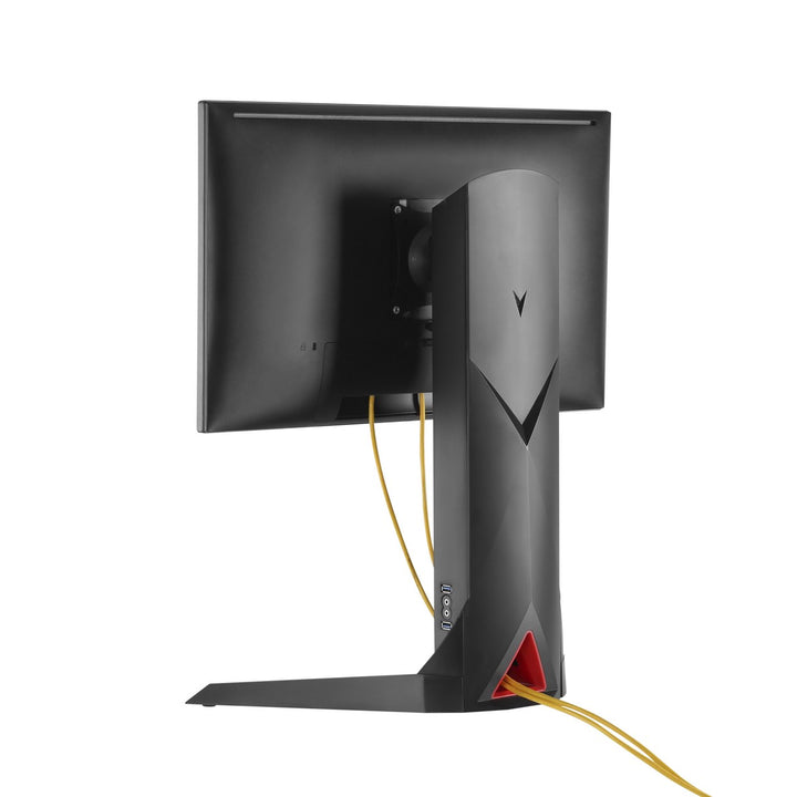 Suport monitor NanoRS RS110, stand liber, contragreutate, jocuri 17-32 "8kg VESA 75x75 și 100x100, 2xUSB 3.0, mufă pentru căști și microfon