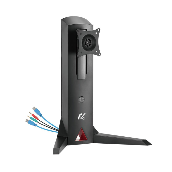 Suport monitor NanoRS RS110, stand liber, contragreutate, jocuri 17-32 "8kg VESA 75x75 și 100x100, 2xUSB 3.0, mufă pentru căști și microfon