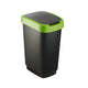 Găleată rotativă Rotho Twist - Coș de gunoi 25L negru-verde