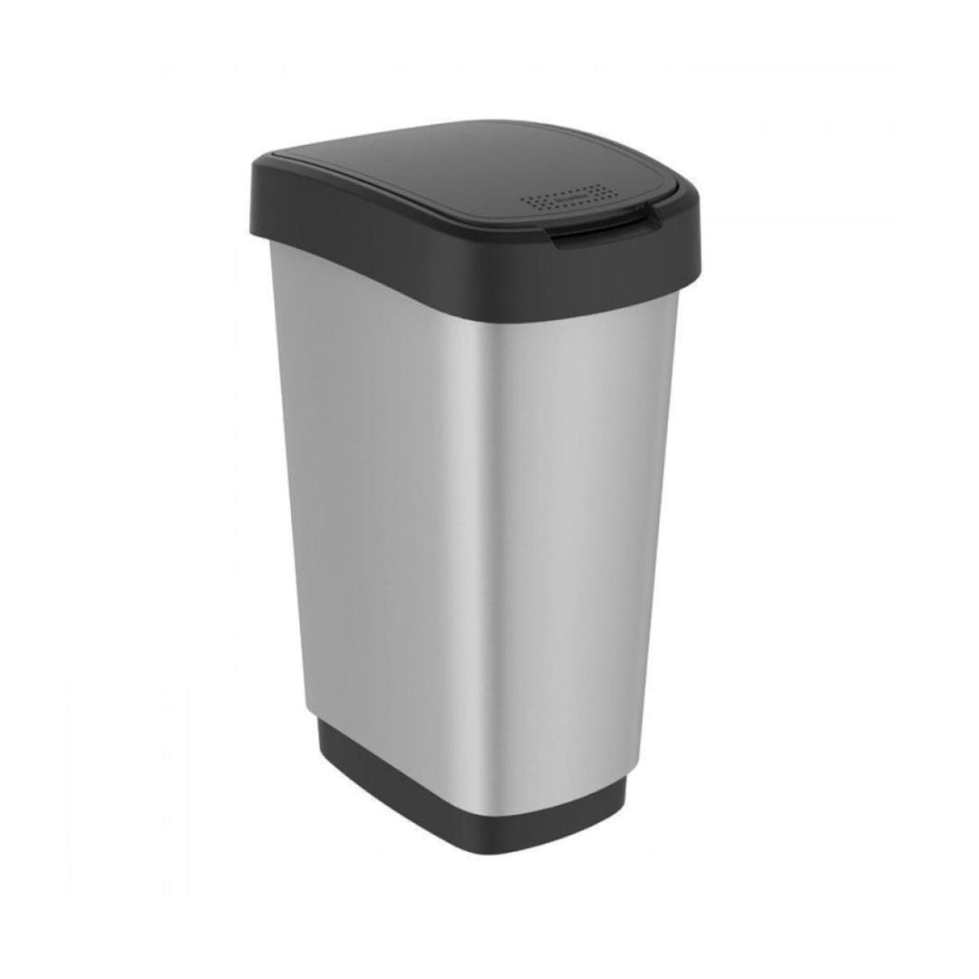 Coș de gunoi de 50L cu capac, plastic PP Rotho Twist