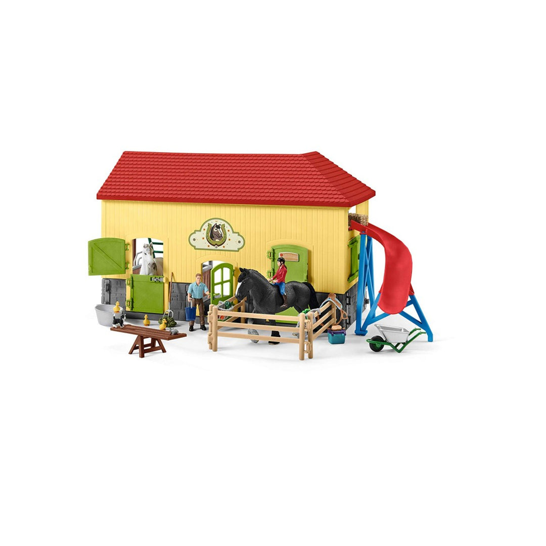 Schleich SLH42485 Schleich Lumea Fermei Lumea Fermei Lumea Fermei Grajd de cai Jucărie Jucărie Figurine Accesorii