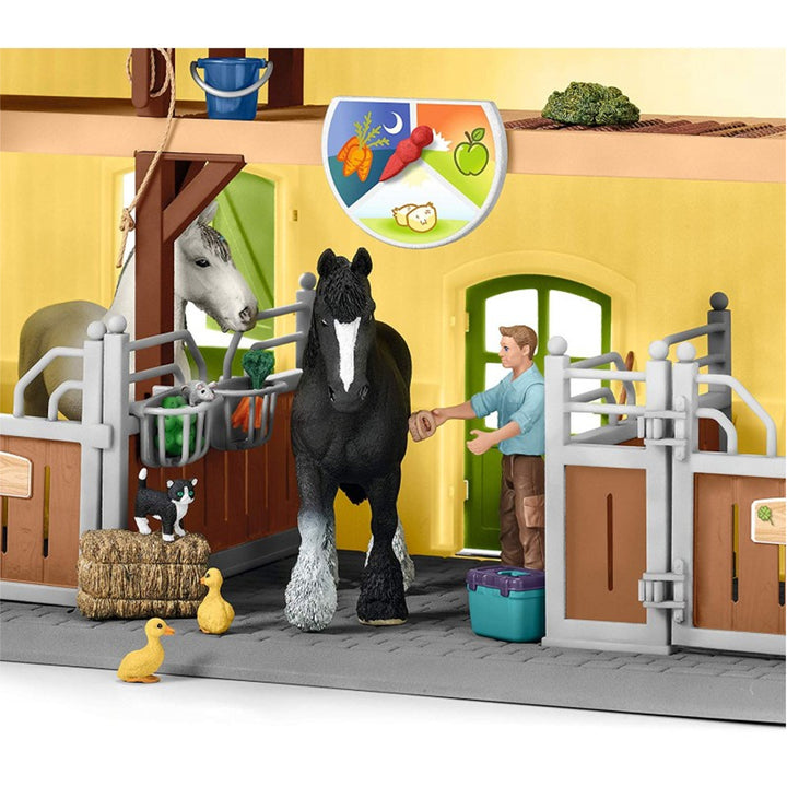 Schleich SLH42485 Schleich Lumea Fermei Lumea Fermei Lumea Fermei Grajd de cai Jucărie Jucărie Figurine Accesorii
