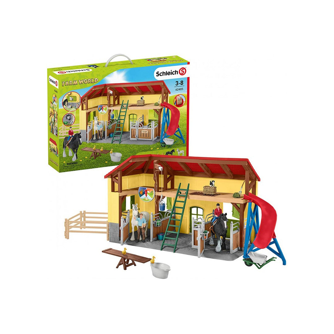 Schleich SLH42485 Schleich Lumea Fermei Lumea Fermei Lumea Fermei Grajd de cai Jucărie Jucărie Figurine Accesorii