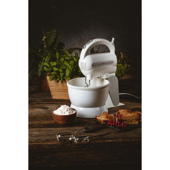 Mixer Camry CR 4213 600 W cu bol rotativ și set de palete din oțel inoxidabil
