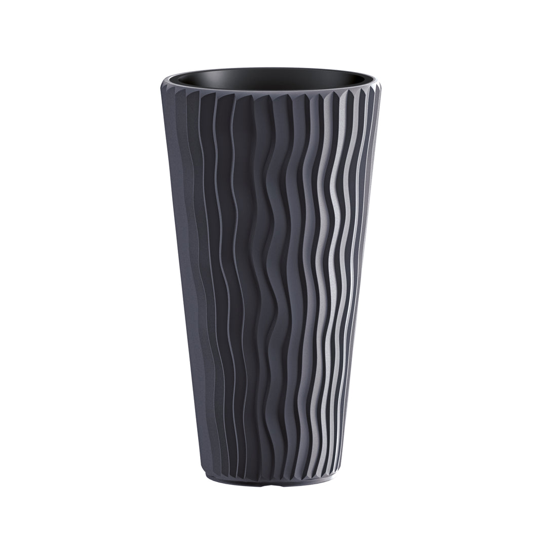 Ghiveci cu inserție Sandy Slim DPSP400-S433 / culoare antracit