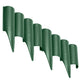 Set de palisade de grădină 2,5m STELLA GREEN plastic verde de înaltă calitate