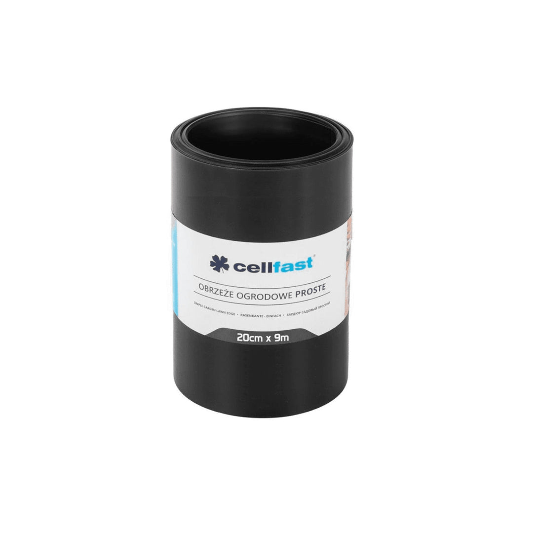 CELLFAST - margine dreaptă de grădină de 20cm x 9m - culoare neagră