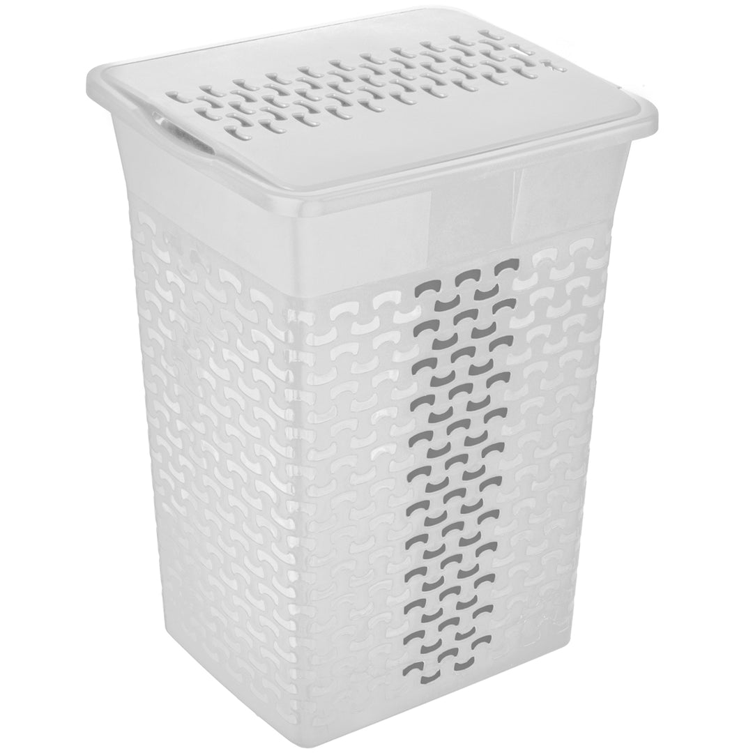BranQ Cotton 35L Coș de rufe dreptunghiular coș de baie - alb