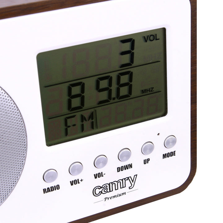 Camry CR 1153 Radio digital LCD, antenă telescopică rotativă, calendar, termometru, ceas cu alarmă