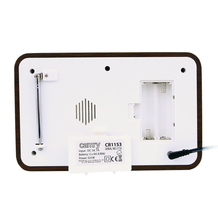 Camry CR 1153 Radio digital LCD, antenă telescopică rotativă, calendar, termometru, ceas cu alarmă