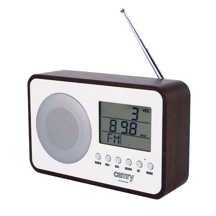 Camry CR 1153 Radio digital LCD, antenă telescopică rotativă, calendar, termometru, ceas cu alarmă