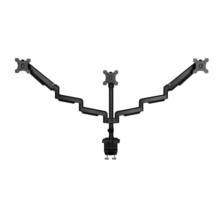 Suport monitor cu 3 brate, cu arc cu gaz și 1x port USB 3.0, conexiune pentru microfon/căști Braț de monit, 13"-32" până la 7 kg VESA 75x75 100x100