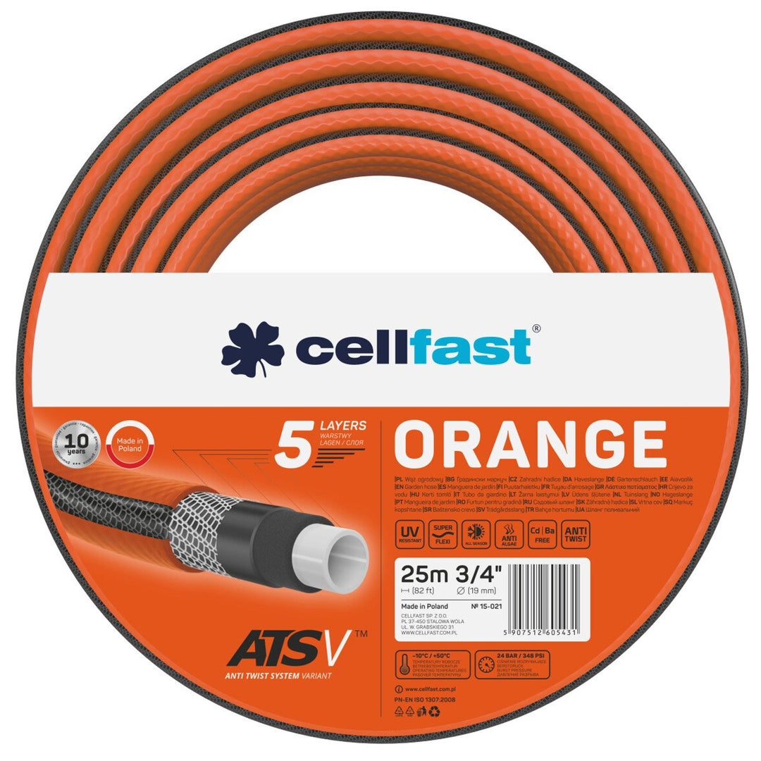 Furtun de grădină 5 straturi Cellfast Orange ATSV 3/4 "25m