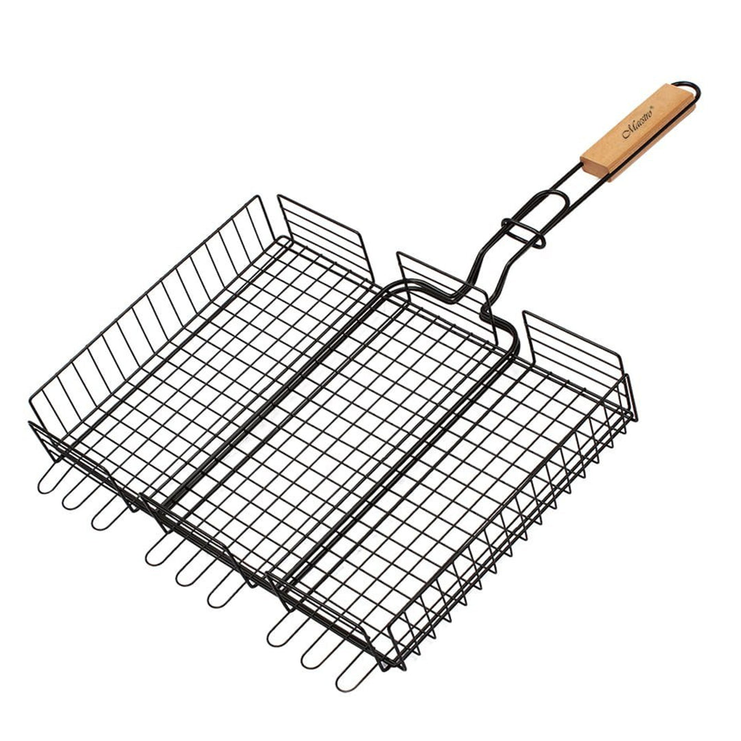 Grătar cu grătar blocabil 40x30cm Grătar pentru grătar Maestro MR1001