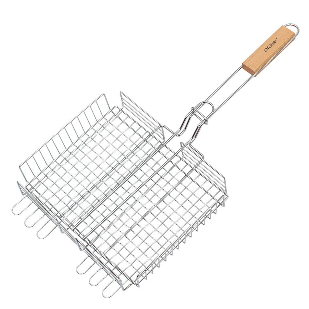 Grătar cu blocare 25x30 cm Maestro MR1004, grătar pentru grătar