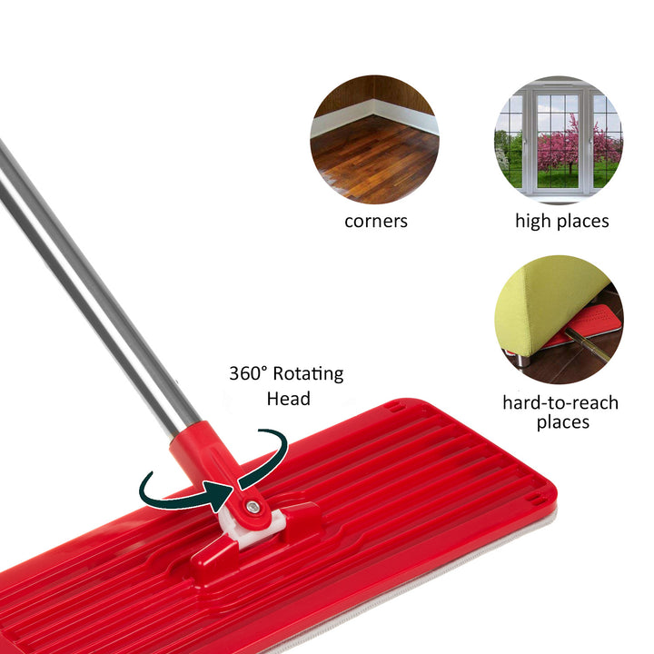 Mop plat cu galeata si storcator GreenBlue MaxiClean GB870 +doua reincarcari