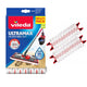 Set 2 buc rezerve mop, Vileda Ultramat Ultramax Turbo, 35 x 14 cm, alb-rosu