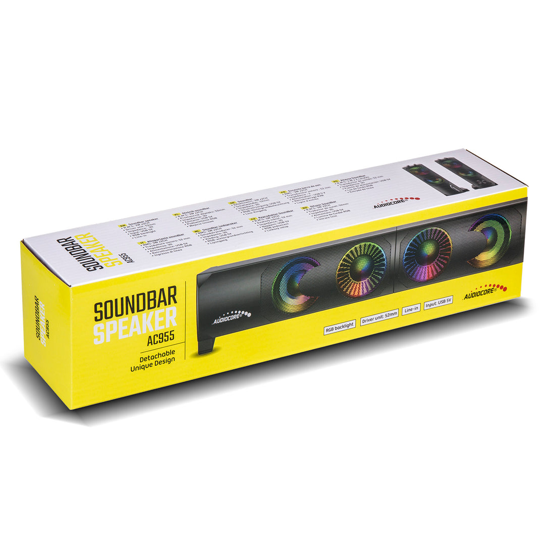 Set 2 boxe bluetooth, 3W x2,  Audiocore, AC955, negru