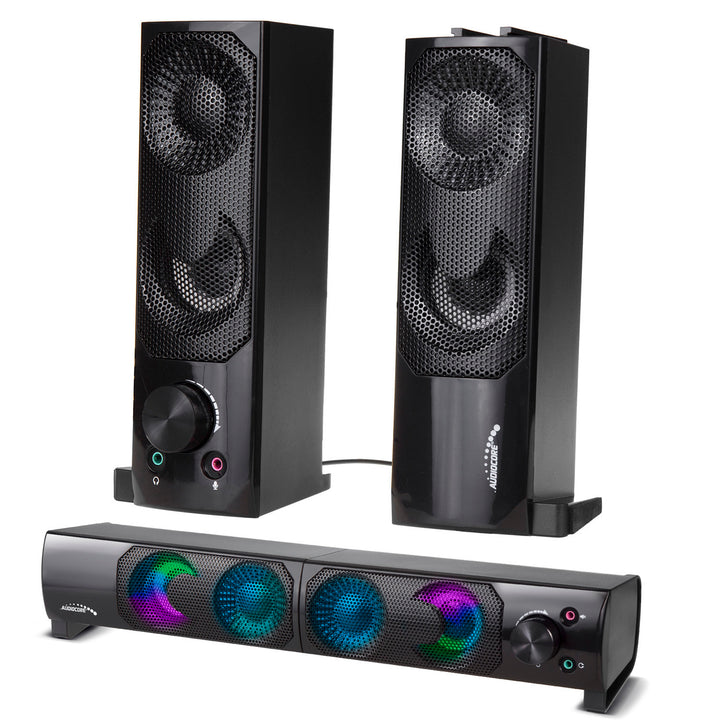 Set 2 boxe bluetooth, 3W x2,  Audiocore, AC955, negru