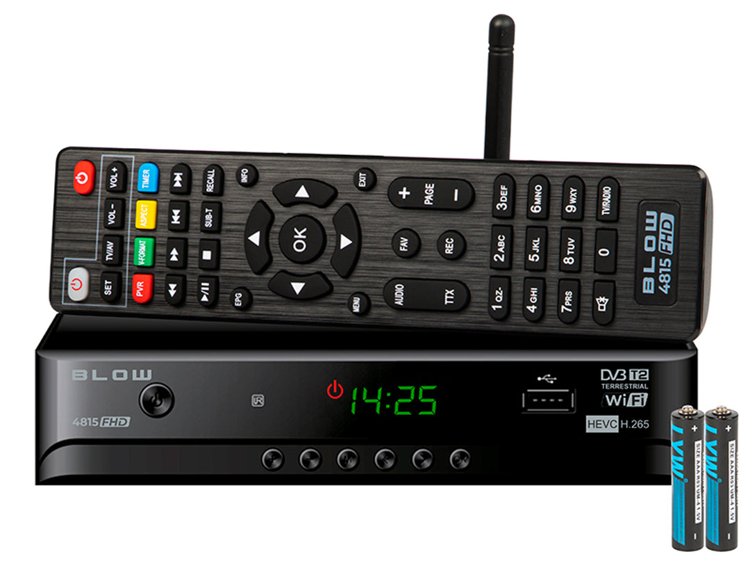 Tuner digital terestru TV Tuner DVB-T2 4815WIFI H.265, cu telecomanda