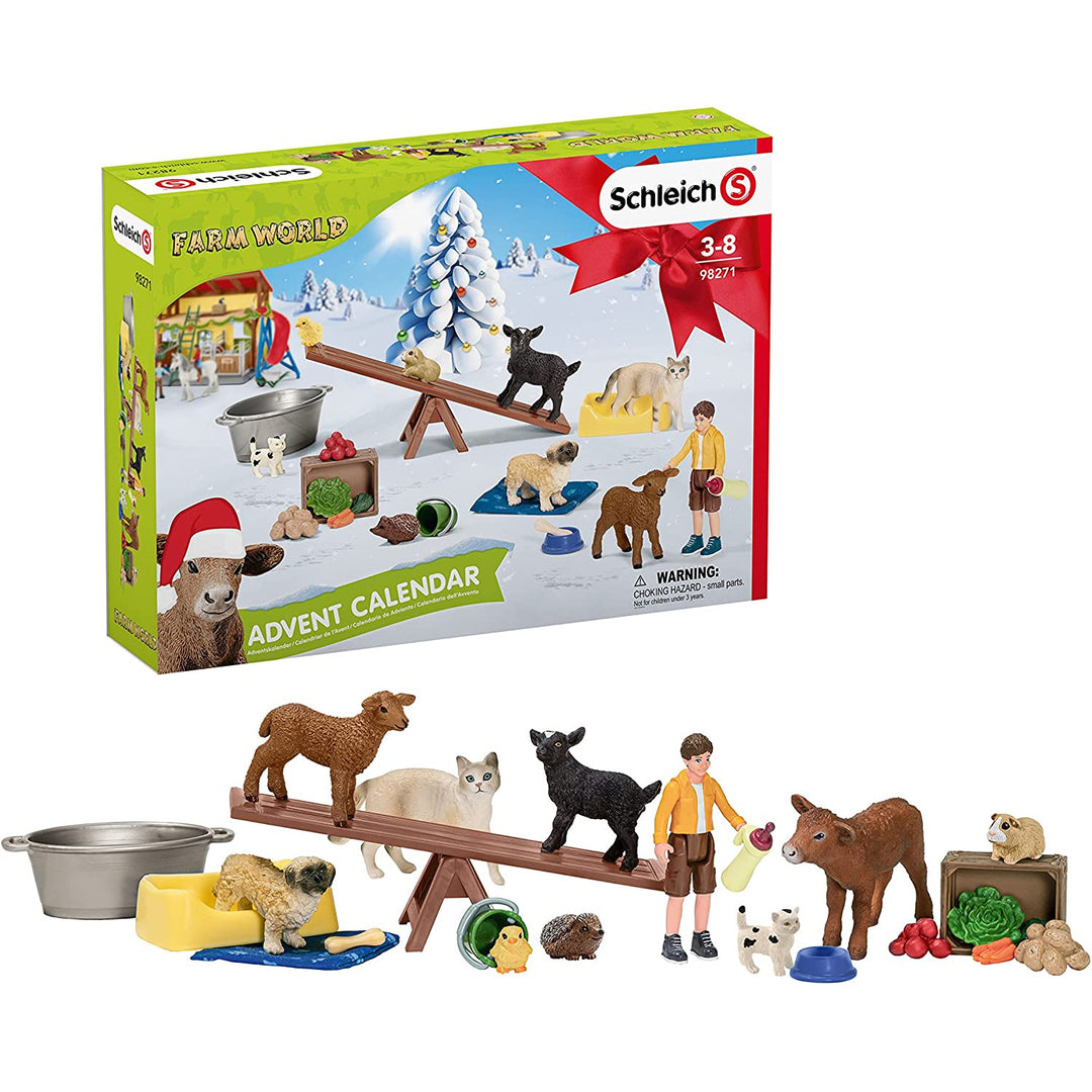 Schleich SLH98271 Schleich Calendarul de Advent Schleich Ferma Lumea Fermei Crăciunului Figurine 2021
