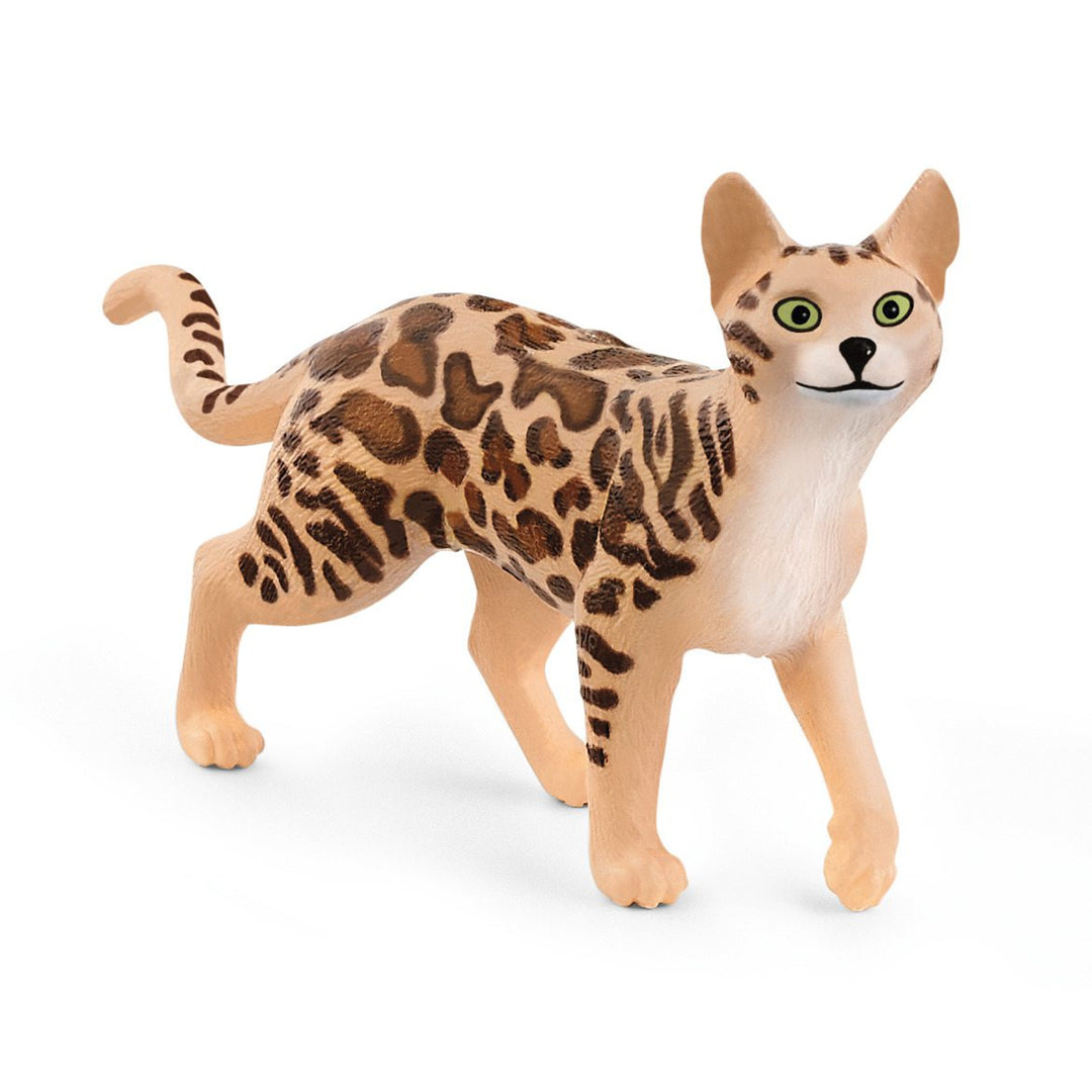 Schleich SLH13918 Schleich Farm World Bengal Cat Jucărie educațională Figurină de jucărie de colecție Animal de colecție