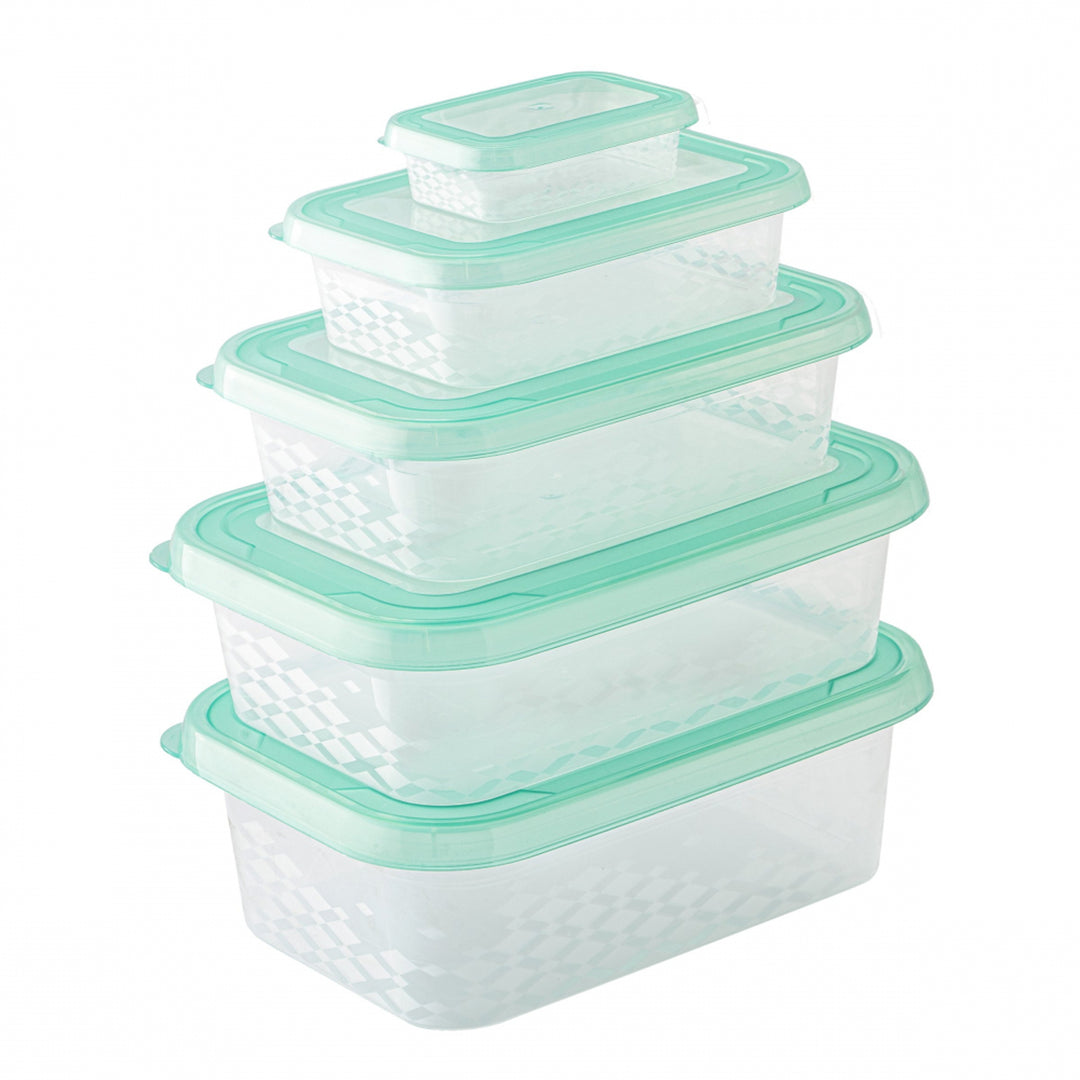 BranQ 2205 Set de 5 containere pentru depozitarea alimentelor cu capace