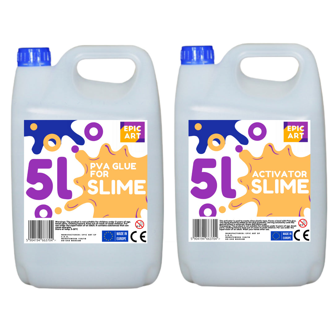 Activator slime + lipici PVA transparent