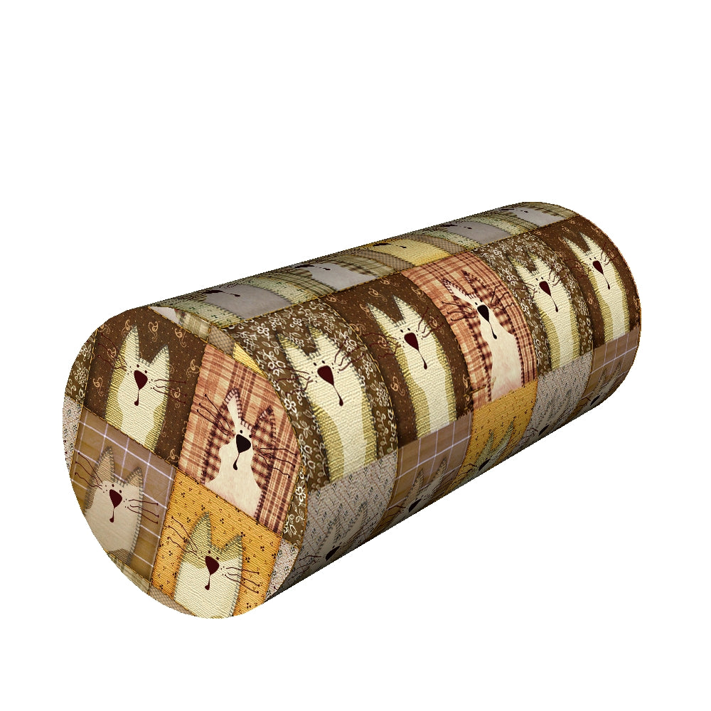 Pernă cilindrica multifunctionala Pexeso, din spuma termoelastica, 40x15cm
