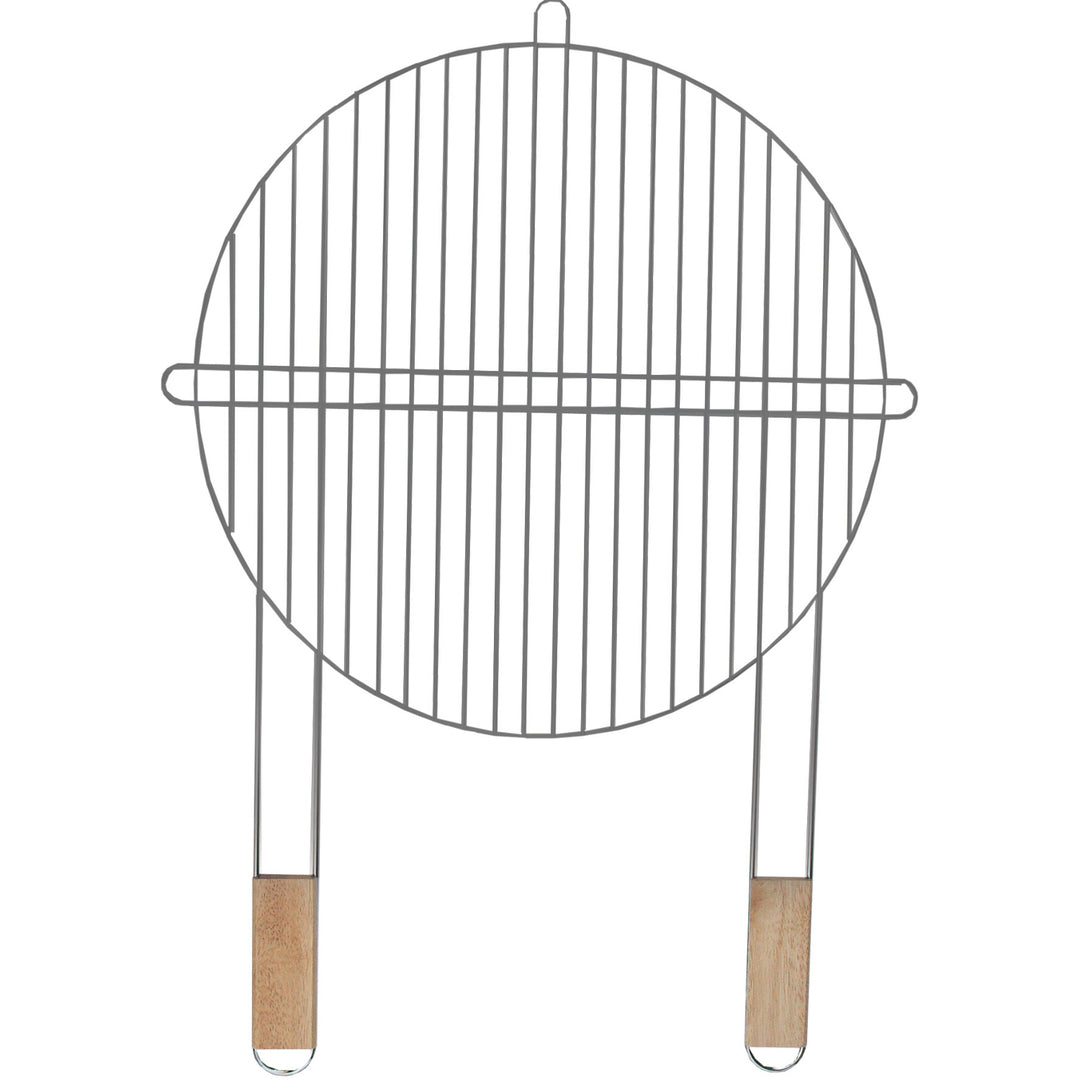 Gratar rotund Master Grill&Party, maner din lemn, dimensiune 46cm