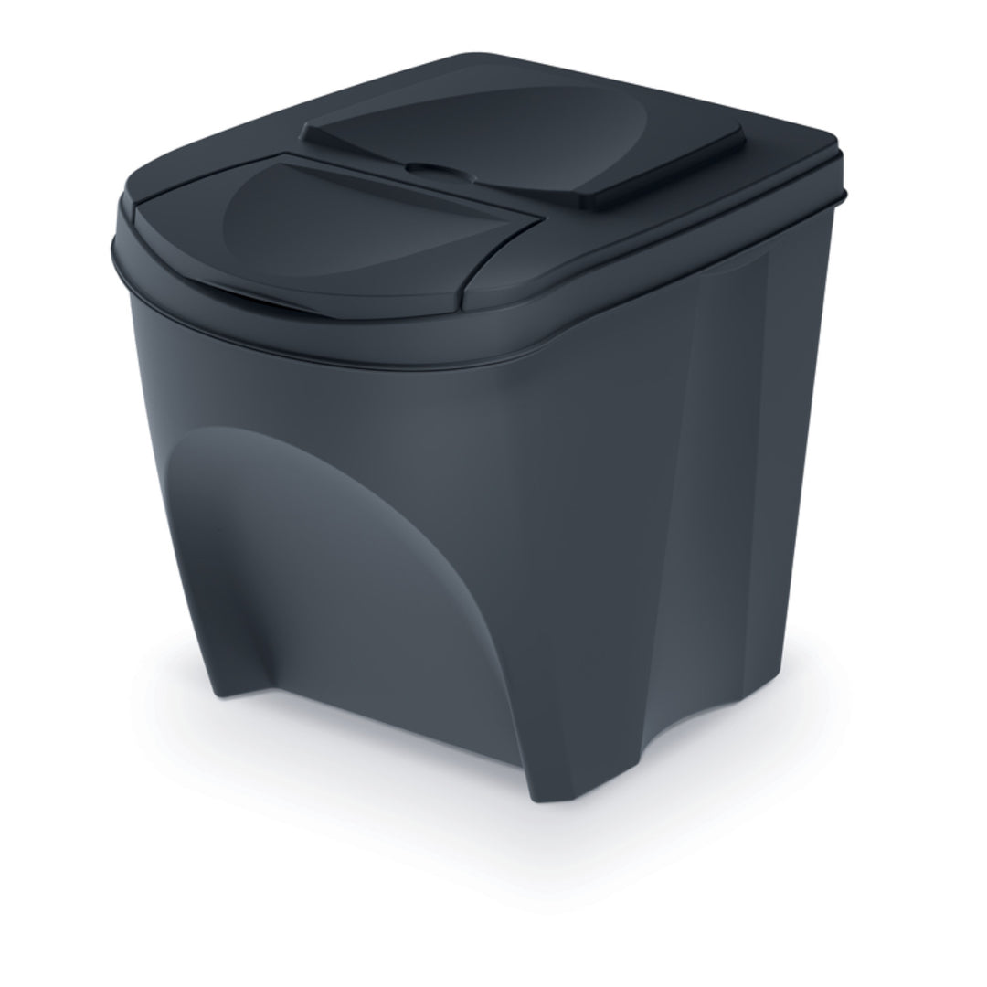 Cos pentru segregarea gunoiului Sortibox, IKWB, 25l, antracit