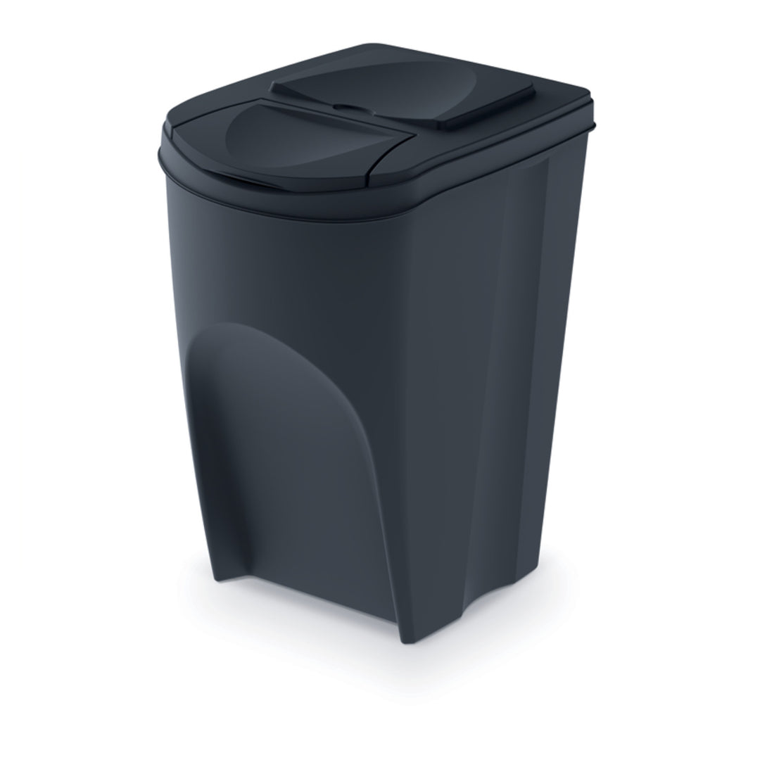 Cos pentru segregarea gunoiului Sortibox, IKWB, 35l, antracit