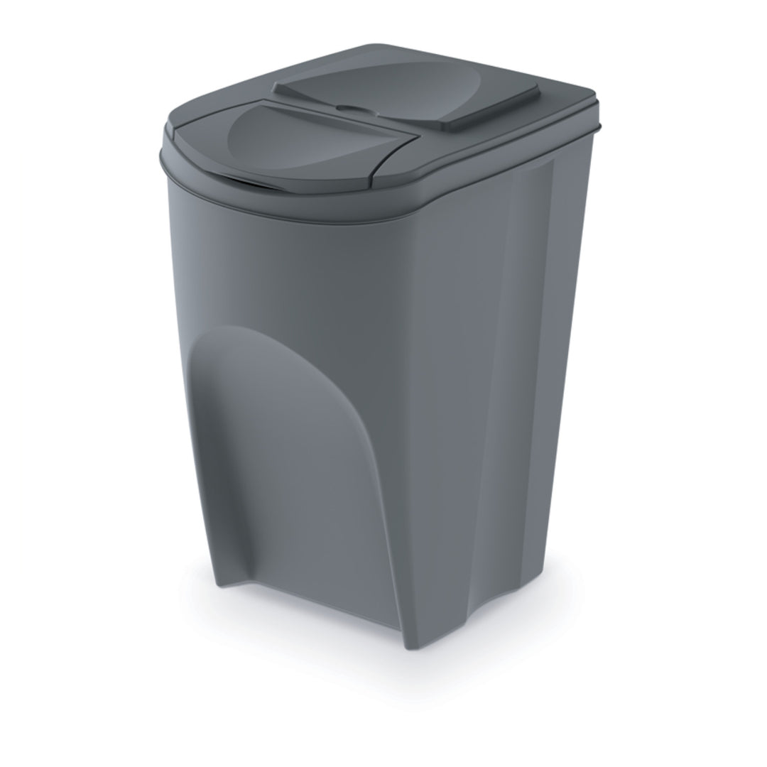 Cos pentru segregarea gunoiului Sortibox, IKWB, 35l, gri