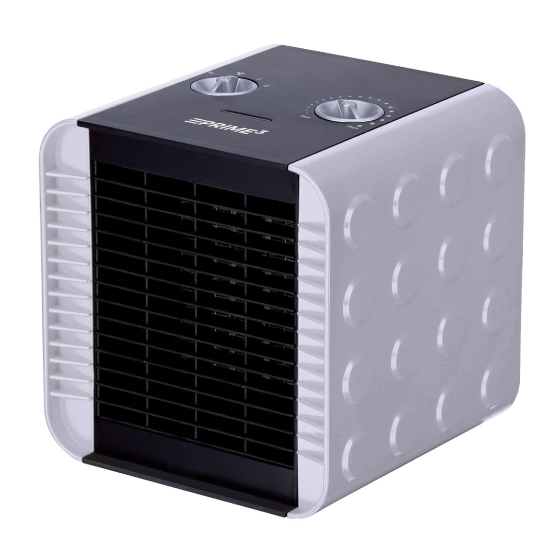 Aeroterma ceramica Prime3 PTC SFH81SL, 1500W, 2 trepte de putere, negru-gri