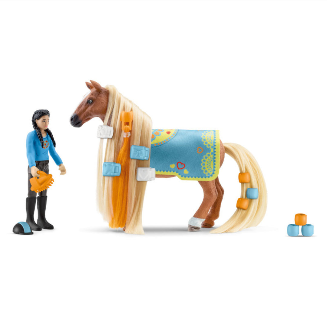 Set de joaca Schleich Horse Club Sofia Beauties, 6,5 x 13,5 x 13,5 cm