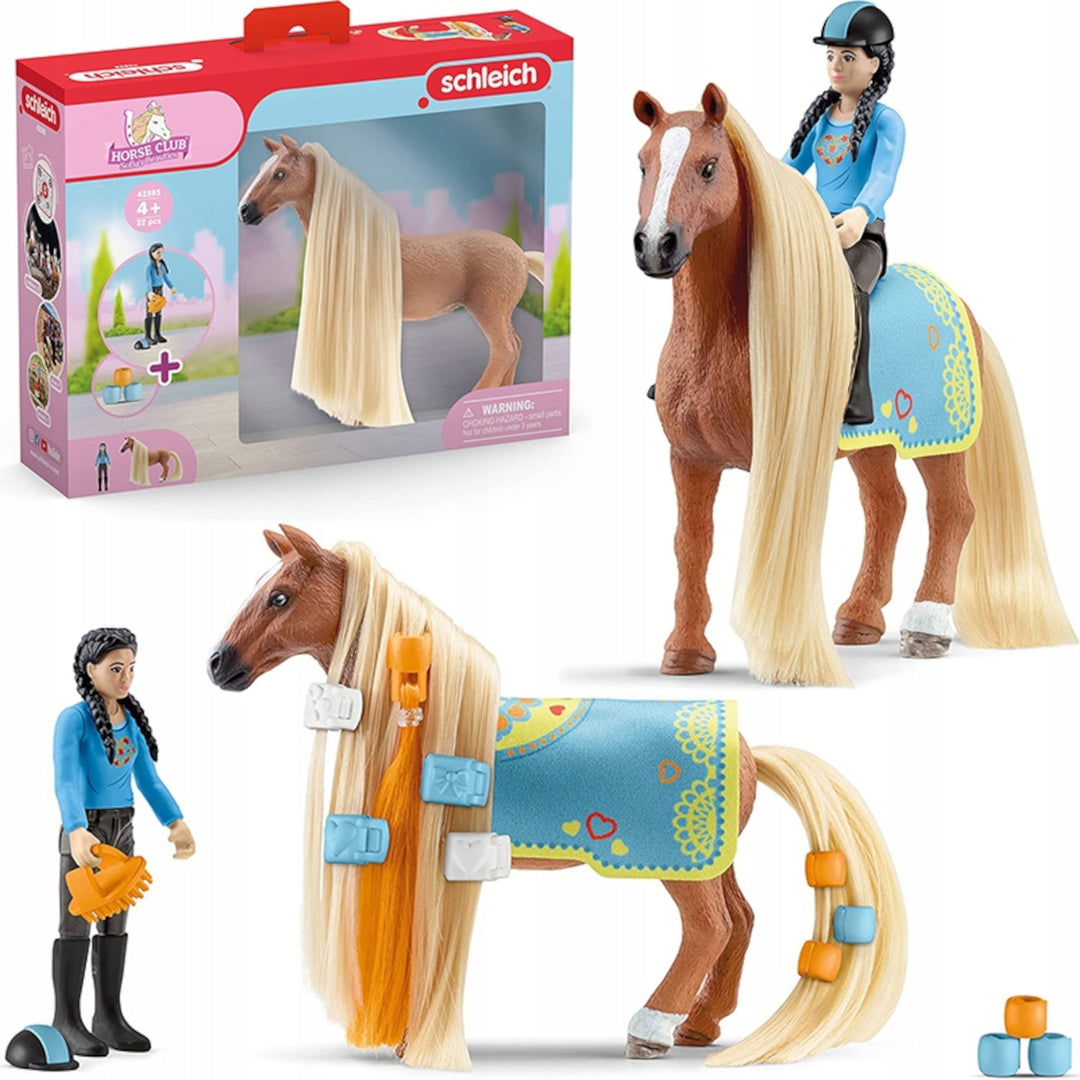 Set de joaca Schleich Horse Club Sofia Beauties, 6,5 x 13,5 x 13,5 cm