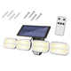 Lampa solara de perete cu senzor de miscare si telecomanda, 8COB LTC LXLL156