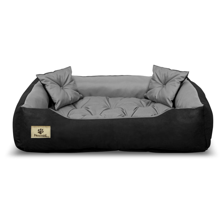Pat pentru caini si pisici Prestige, 100 x 80 cm, negru-gri