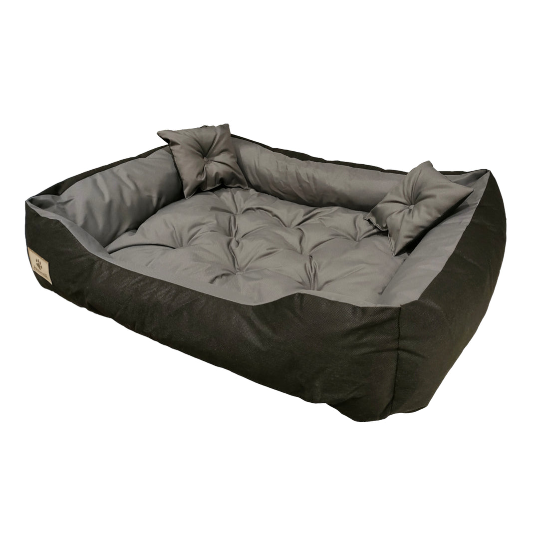 Pat pentru caini si pisici Prestige, 100 x 80 cm, negru-gri