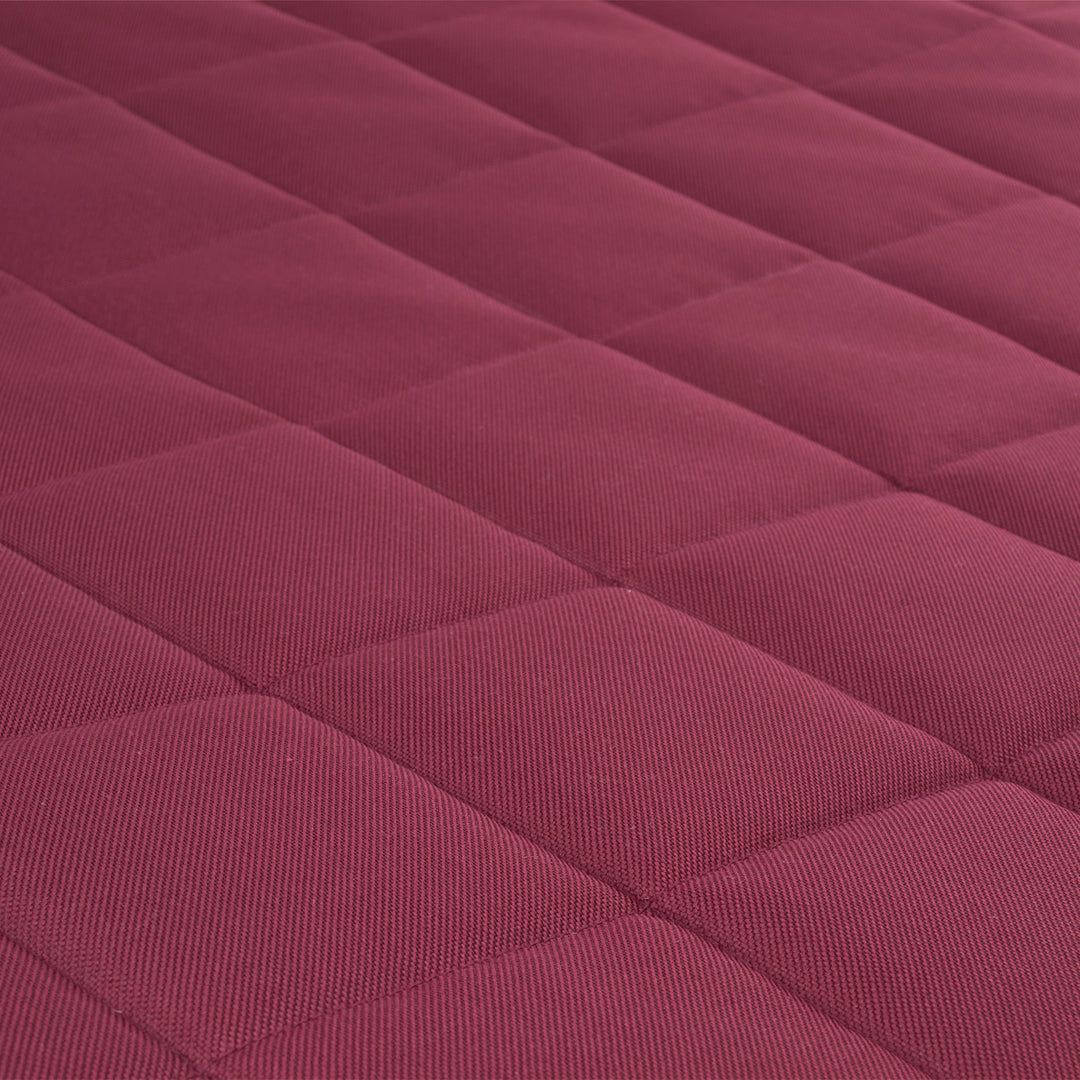 Saltea pentru caini si pisici Vigo Checked, 80 x 60 x 5 cm, visiniu - negru