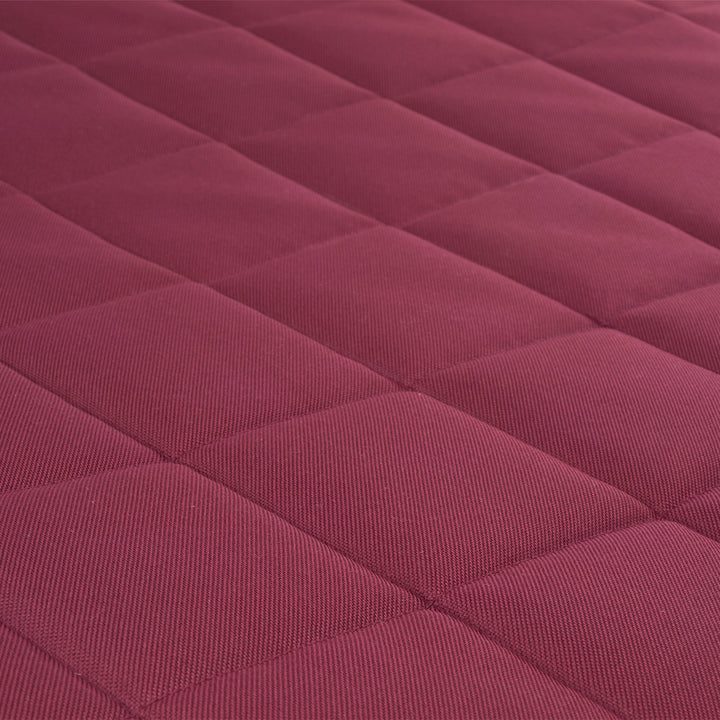Saltea pentru caini si pisici Vigo Checked, 80 x 60 x 5 cm, visiniu - negru